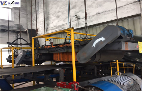電磁自卸式除鐵器，河南電磁自卸式除鐵器用什么電機(jī)國家標(biāo)準(zhǔn)_河南RCDD-12自卸式電磁除鐵器廠家配件_型號(hào)及工作視頻 