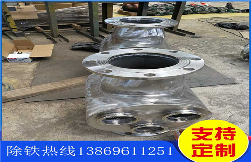 不銹鋼管道除鐵器，吉林不銹鋼管道除鐵器_吉林不銹鋼管道除鐵器廠家應(yīng)用安裝示意圖型12000高斯_可定制工作原理