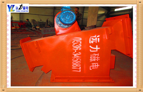 管道自卸式除鐵器，陜西管道式自卸式除鐵器_遠(yuǎn)力陜西管道式自卸式除鐵器12000高斯 可定制工作原理_安裝示意圖