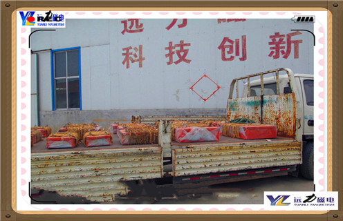 懸掛式永磁除鐵器，山西懸掛式永磁除鐵器定制_內(nèi)部磁塊安裝方法_山西懸掛式永磁除鐵器定制供應(yīng)型號(hào)價(jià)格