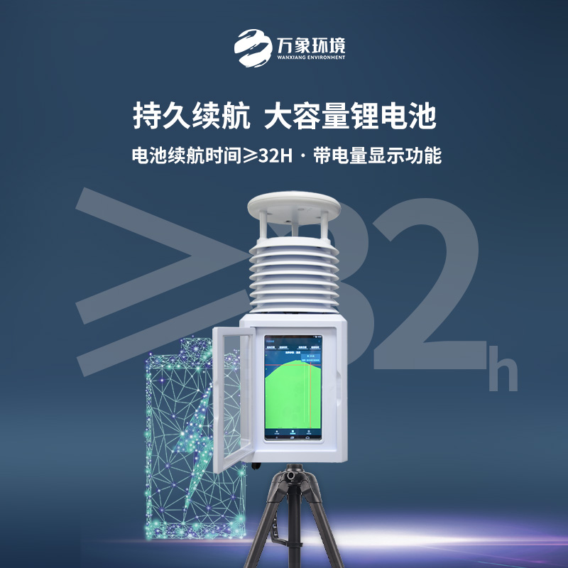 八要素屏幕款便攜式環境監測站——實時數據，掌握先機